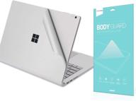 📱 vfeng premium 2-in-1 body decals protective skins cover for microsoft surface laptop & surface laptop 2 - silver (2017 & 2018 released) logo