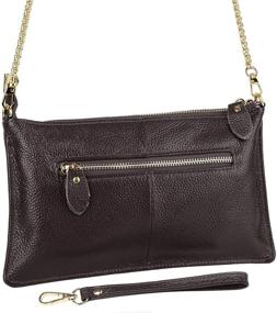 img 2 attached to 👜 Stylish YALUXE Clutch Wristlet: Leather Shoulder Women's Handbags & Wallets