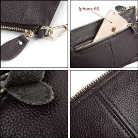 img 1 attached to 👜 Stylish YALUXE Clutch Wristlet: Leather Shoulder Women's Handbags & Wallets
