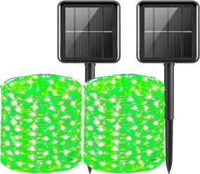 img 4 attached to 🌟 Enhance Your Outdoor Spaces with AcaJoe's 2 Pack of 40 Ft Solar String Lights - 120 LEDs, 8 Modes, Waterproof Fairy Lights for Garden, Patio, Yard, Party, Wedding, and Camping Decor