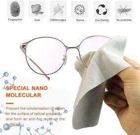 img 2 attached to 👓 Nano Antifog Cloth for Glasses & More: Defog Wipes for Goggles, Helmets, Screens & More - 3PCS + Storage Bag