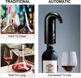 img 3 attached to RICANK Electric Wine Aerator - Portable One-Touch Wine Decanter and Pourer Pump - Rechargeable Multi-Smart Automatic Wine Oxidizer Dispenser for Red and White Wines - Spout Pourer