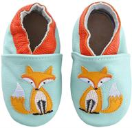 🦄 stylish leather unicorn moccasins: toddler 0-24 boys' shoes logo