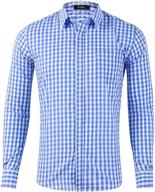 xi peng checkered gingham sleeve men's clothing in shirts logo