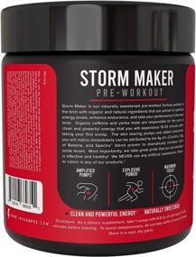 img 2 attached to 🍇 Пре-тренировочный комплекс Inno Supps Storm Maker - Увеличение выносливости и стойкая энергия, натуральное кофеин и йерба мате, Л-цитрулин, ашвагандха, Спектра, без синтетических подсластителей, веганский, дружелюбный кето (ежевика лимонад)