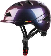 🚴 sunrimoon lightweight bike helmet with usb recharge light - adjustable size for urban commuters - men/women 22.44-24.41 inches logo