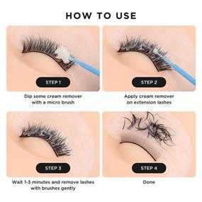 img 2 attached to 👁️ BEYELIAN Eyelash Extension Remover Cream: Low Irritation Lash Glue Adhesive Remover for Sensitive Skin – Fast Dissolution Original 5g