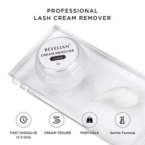 img 1 attached to 👁️ BEYELIAN Eyelash Extension Remover Cream: Low Irritation Lash Glue Adhesive Remover for Sensitive Skin – Fast Dissolution Original 5g
