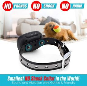 img 3 attached to Vibrating Dog Collar for Small Dogs - Non-Shock Training with Remote - Fits Dogs Under 15 lbs - Vibration & Sound Only - 1,000 FT Range - Long Battery Life