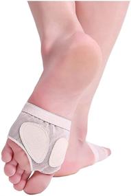 img 2 attached to MiaVestar Half Sole Dance Shoes: Enhance 🩰 Your Ballet and Lyrical Dance with Foot-Thongs Pads