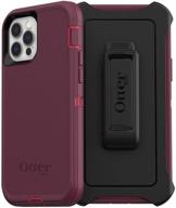 berry potion otterbox defender series screenless case for iphone 12 &amp; iphone 12 pro - raspberry wine/boysenberry (77-65903) logo