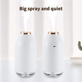 img 2 attached to 🌬️ 300ml Small Wireless Air Humidifier - Fanximan SH01: Battery Operated Cool Mist Car Humidifier, 20db Quiet, Auto Shut-off, Portable Cordless Humidifiers for Plants, Bedroom, Office, Travel