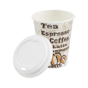 img 2 attached to ☕️ High-Quality Amazon Basics Hot Cups with Lids - Café Design, 12 oz, 100-Count: A Must-Have!