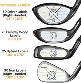 img 2 attached to 🔍 Optimized Search: Madson Golf Club Impact Tape & Swing Trainer Bundle with Training Aids - Face Stickers, Tees, Measuring Tape, Practice Journal (150 Labels)