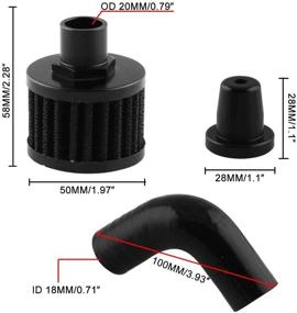 img 1 attached to 🔌 Crankcase Ventilation Air Filter Kit with Clamps