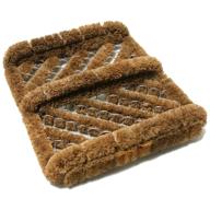 👢 rubber-cal coir boot scraper brush - herringbone design - 2.5" x 12" x 13" (10-100-009) logo