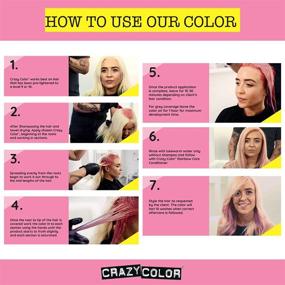img 2 attached to Cruelty-Free and Vegan Crazy Color Hair Dye - Semi-Permanent, No 🐰 Peroxide or Developer Needed - Ideal for Pre-Lightened or Blonde Hair (TOXIC)