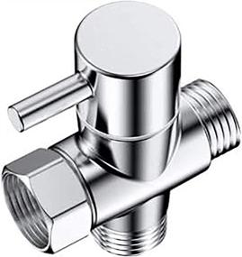 img 4 attached to High-Quality Brass Shower Arm Diverter, 3-Way G 1/2 Shower Diverter Valve - Ideal for Handheld and Fixed Spray Head Diverter - Polished Chrome Finish