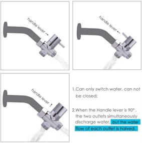 img 1 attached to High-Quality Brass Shower Arm Diverter, 3-Way G 1/2 Shower Diverter Valve - Ideal for Handheld and Fixed Spray Head Diverter - Polished Chrome Finish