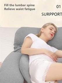 img 3 attached to Plirnchsvo Pregnancy Pillow Shaped Detachable Pregnancy & Maternity