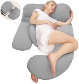 img 4 attached to Plirnchsvo Pregnancy Pillow Shaped Detachable Pregnancy & Maternity