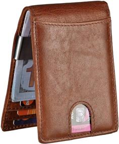 img 4 attached to 🧔 Genuine Leather Men's Accessories: Easyoulife Pocket Wallet