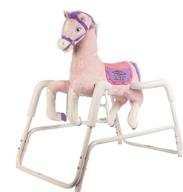 🎠 rockin' rider lacey: talking plush spring horse in white - an interactive equestrian delight logo