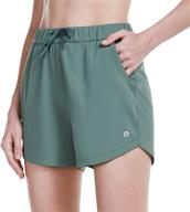 🏃 baleaf women's 4" hiking shorts: quick dry & lightweight for running, workout, yoga w/ pockets логотип