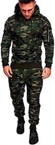 img 4 attached to Medbyliv Sweatsuits Tracksuit Activewear Camo 3XL
