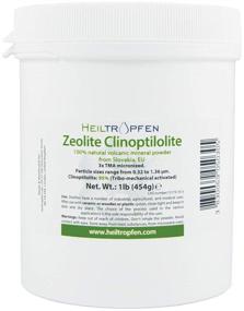 img 2 attached to Ultra FINE Zeolite Powder (1lb) - Clinoptilolite 95%, 3X Activated, Natural Mineral Dust | Heiltropfen