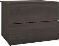 nexera ebony jet set 2-drawer nightstand логотип