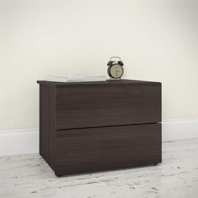 img 2 attached to Nexera Ebony Jet Set 2-Drawer Nightstand