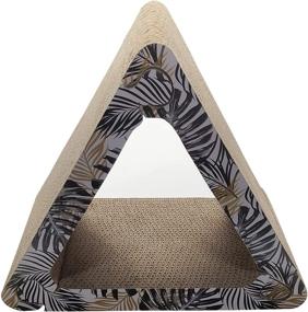 img 2 attached to 🌳 Tree Pawnie Triangle: Eco-Friendly 3-Sided Vertical Scratching Pad, Crafted from Recyclable Cardboard Material