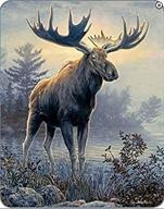 northern moose 60x80 blanket: comfort, warmth, soft cozy, air conditioning, easy care, machine wash logo