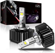 🔦 dzg led d1s d1r headlight bulb conversion kit - 35w 8400lm, plug and play with original hid ballast - pack of 2 logo