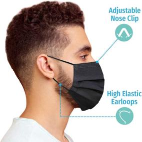 img 3 attached to Buio Disposable Black Face Mask