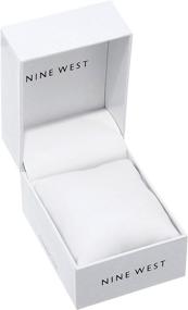 img 2 attached to 🕒 Стильные и прочные: женские часы Nine West NW/2096BKGY с матовой малиновой резиновой браслетой - маст-хэв времени!