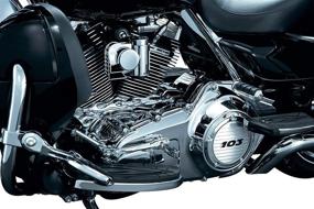 img 1 attached to Chrome Cylinder Base Cover Accent for 2006-17 Harley-Davidson Motorcycles - Kuryakyn 8392 Engine Accessory