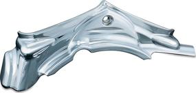 img 4 attached to Chrome Cylinder Base Cover Accent for 2006-17 Harley-Davidson Motorcycles - Kuryakyn 8392 Engine Accessory