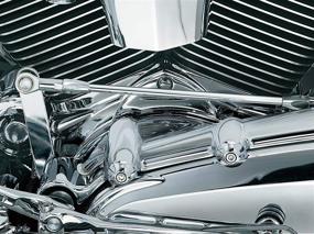 img 2 attached to Chrome Cylinder Base Cover Accent for 2006-17 Harley-Davidson Motorcycles - Kuryakyn 8392 Engine Accessory