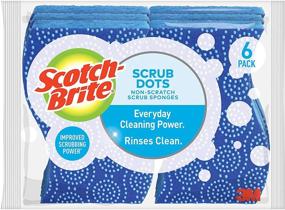 img 4 attached to Scotch Brite Non Scratch Sponge 6 Sponges Sponges