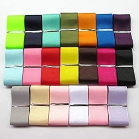 img 1 attached to 🎀 Chenkou Craft Assorted Grosgrain Ribbon: 20 Yards, 20 Colors, Bulk Pack (1 1/2"(40mm))