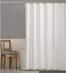 img 3 attached to 🚿 White 70" x 72" Maytex Water Repellent Fabric Shower Liner - Enhanced SEO