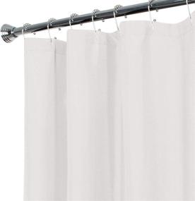 img 2 attached to 🚿 White 70" x 72" Maytex Water Repellent Fabric Shower Liner - Enhanced SEO