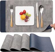 🔒 durable & waterproof myir jun placemats: perfect for mess-free dining experience логотип