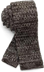 img 4 attached to WANDM Skinny Necktie Washable Heather Men's Accessories for Ties, Cummerbunds & Pocket Squares