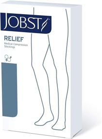 img 1 attached to JOBST Relief Knee High Compression Stockings - Unisex, Extra Firm Legwear, 20-30 mmHg, Medium