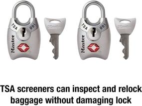 img 2 attached to 🔒 Secure Your Travel with Master Lock 4689T TSA Approved Keyed Lock, 2 Pack in Assorted Colors