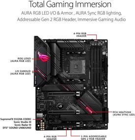 img 3 attached to Материнская плата ASUS ROG Strix B550-E Gaming AMD AM4 с процессорами 3-го поколения Ryzen ATX для игр с PCIe 4.0, NVIDIA SLI, WiFi 6, 2.5Gb LAN, 14+2 линейных модуля питания и USB 3.2 Type-C.