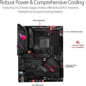 img 2 attached to Материнская плата ASUS ROG Strix B550-E Gaming AMD AM4 с процессорами 3-го поколения Ryzen ATX для игр с PCIe 4.0, NVIDIA SLI, WiFi 6, 2.5Gb LAN, 14+2 линейных модуля питания и USB 3.2 Type-C.